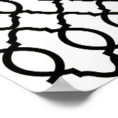 Geometrisches Mustergitter Poster (Ecke)