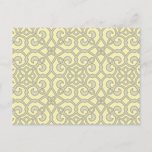 Geometrisches Mustergitter Postkarte (Vorderseite)