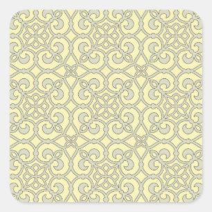 Geometrisches Mustergitter Quadratischer Aufkleber