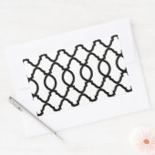 Geometrisches Mustergitter Rechteckiger Aufkleber (Umschlag)