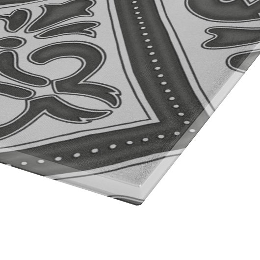 Geometrisches Mustergitter Schneidebrett (Ecke)