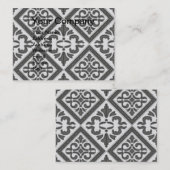 Geometrisches Mustergitter Visitenkarte (Vorne/Hinten)