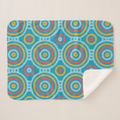 Geometrisches Musterrücklauf Sherpadecke (Vorderseite (Horizontal))