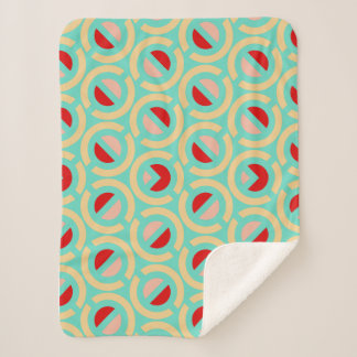 Geometrisches Musterrücklauf Sherpadecke