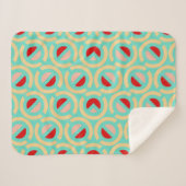 Geometrisches Musterrücklauf Sherpadecke (Vorderseite (Horizontal))