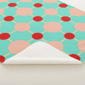 Geometrisches Musterrücklauf Sherpadecke (3/4)