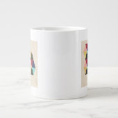 Geometrisches Musterspiel III Jumbo-Tasse (Vorderseite)