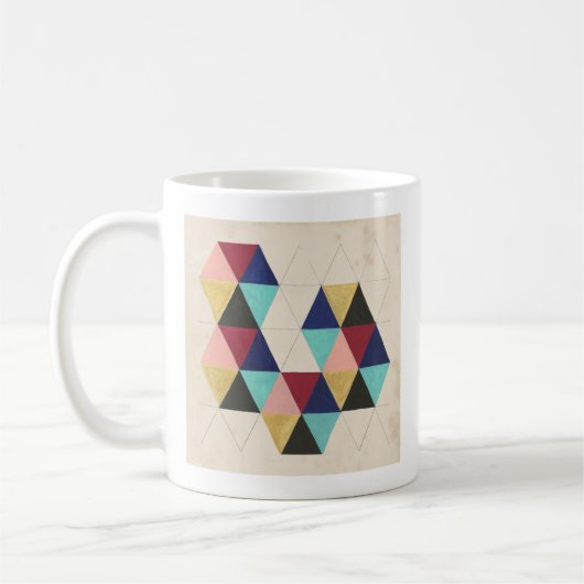 Geometrisches Musterspiel III Kaffeetasse (Links)
