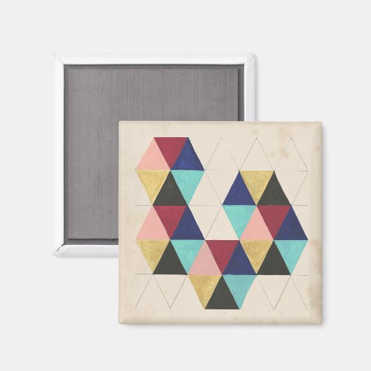 Geometrisches Musterspiel III Magnet (Vorderseite/Rückseite)