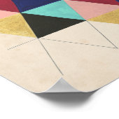 Geometrisches Musterspiel III Poster (Ecke)