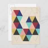 Geometrisches Musterspiel III Postkarte (Vorne/Hinten)