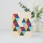 Geometrisches Musterspiel III Postkarte (Stehend Vorderseite)
