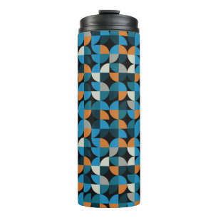 Geometrisches, nahtloses Mosaikmuster, Hintergrund Thermosbecher