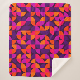 Geometrisches nahtloses Muster. Abstrakter Vintage Sherpadecke