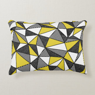 Geometrisches nahtloses Muster im Retrostil Dekokissen