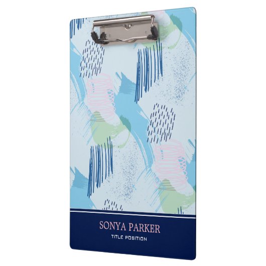 Geometrisches Nahtloses Muster Klemmbrett (Links)