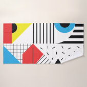 Geometrisches nahtloses Muster mit abstrakten Form Badehandtuch (Badehandtuch)