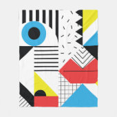 Geometrisches nahtloses Muster mit abstrakten Form Fleecedecke (Vorderseite)