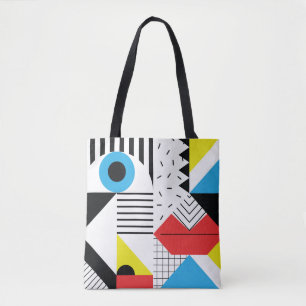 Geometrisches nahtloses Muster mit abstrakten Form Tasche