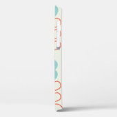 Geometrisches, nahtloses Muster mit Blumen. Nordis Case-Mate iPhone Hülle (Rückseite / Links)