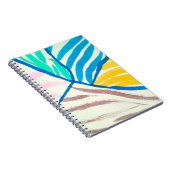 Geometrisches, nahtloses Muster mit Blumen. Nordis Notizblock (Rechte Seite)