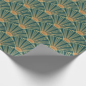 Geometrisches nahtloses Muster mit goldenen Linien Geschenkpapier (Ecke)