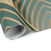 Geometrisches nahtloses Muster mit goldfarbenem un Geschenkpapier (Rolleneckpunkt)