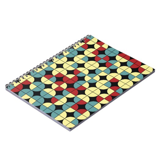 Geometrisches nahtloses Muster, modernes Design. Notizblock (Linke Seite)