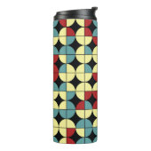 Geometrisches nahtloses Muster, modernes Design. Thermosbecher (Nach links gedreht)