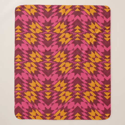 Geometrisches nahtloses Muster Sherpadecke (Vorderseite)