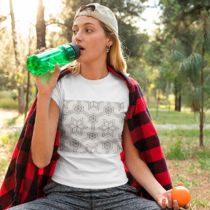 Geometrisches nahtloses Muster T-Shirt