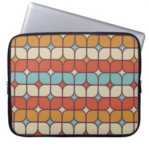 Geometrisches nahtloses Muster, Vintager Stil. Laptopschutzhülle