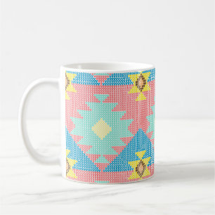 Geometrisches nahtloses Musterdesign, Home-Dekor- Kaffeetasse