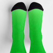 Geometrisches Neon Green Socken (Oben)
