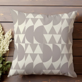 Geometrisches neutrales Halftonmuster Kissen