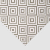 Geometrisches neutrales Ton Seidenpapier (Detail)