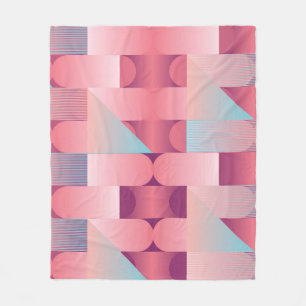 Geometrisches Oberflächenmuster mit Dreiecken, Kre Fleecedecke