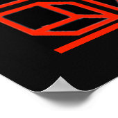 'Geometrisches Op-Art-Poster' Poster (Ecke)