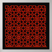 'Geometrisches Op-Art-Poster' Poster (Vorne)
