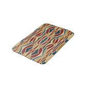 Geometrisches opak gestanztes Glasdesign Badematte (Schrägansicht)