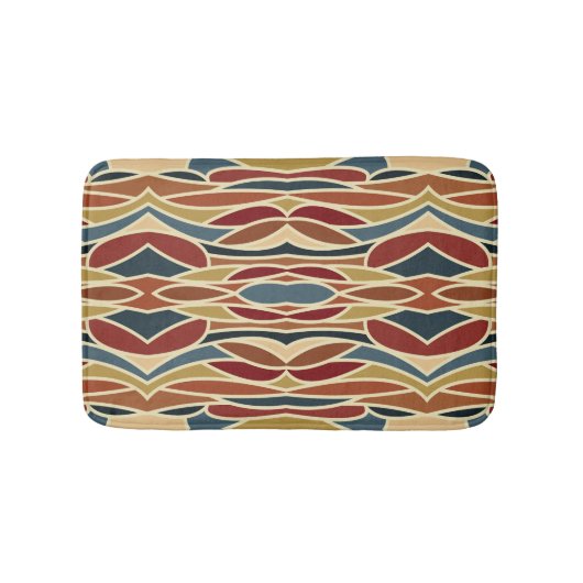 Geometrisches opak gestanztes Glasdesign Badematte (Vorderseite)