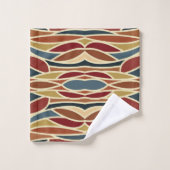 Geometrisches opak gestanztes Glasdesign Badhandtuch Set (Waschlappen)