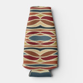 Geometrisches opak gestanztes Glasdesign Flaschenkühler (Vorderseite)