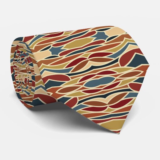 Geometrisches opak gestanztes Glasdesign Krawatte (Gerollt)