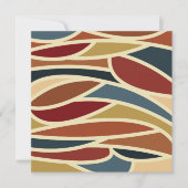 Geometrisches opak gestanztes Glasdesign Mitteilungskarte (Vorderseite)