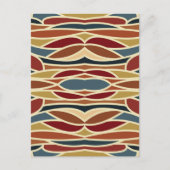 Geometrisches opak gestanztes Glasdesign Postkarte (Vorderseite)