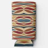 Geometrisches opak gestanztes Glasdesign Selters Dosenkühler (Rückseite)