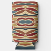 Geometrisches opak gestanztes Glasdesign Selters Dosenkühler (Vorderseite)