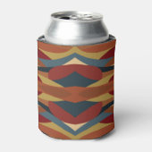 Geometrisches, optisches, gestanztes Glas Abstrakt Dosenkühler (Kanne Vorderseite)