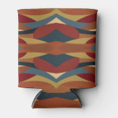 Geometrisches, optisches, gestanztes Glas Abstrakt Dosenkühler (Vorderseite)